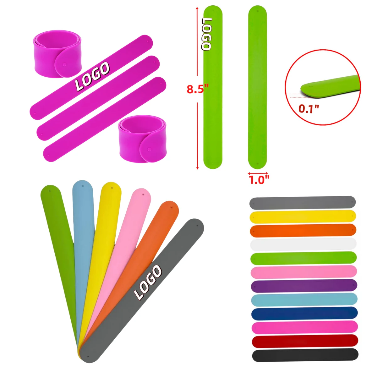Clap Bracelet Silicone Hand Decoration Promotion Gift Band 1