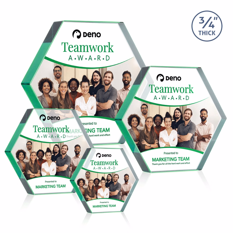 Gilford Hexagon VividPrint™ Award - Emerald