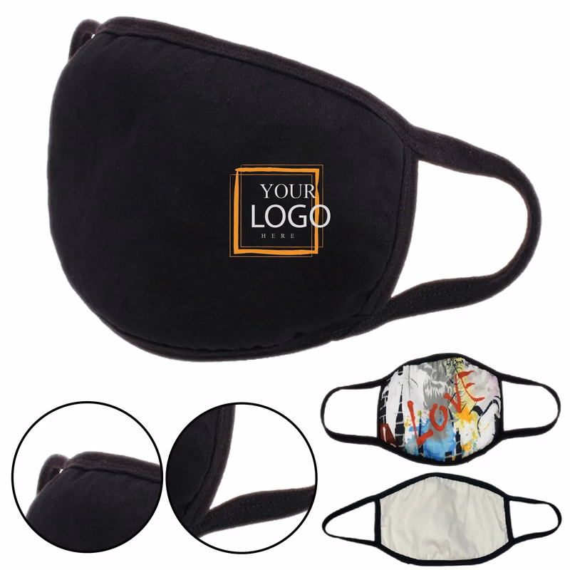 Custom Printed 3-Layer Cotton Blend Face Mask