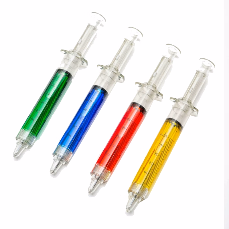 Syringe Shape Ball Point Pen 5.3"L X 0.5"W