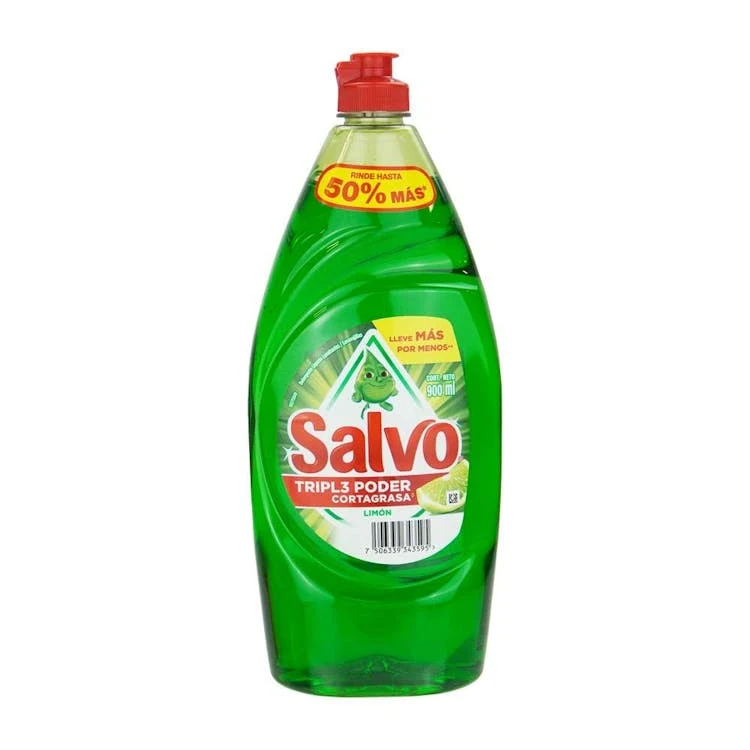 Salvo Liquid Dish Detergent Lime 900ml 1