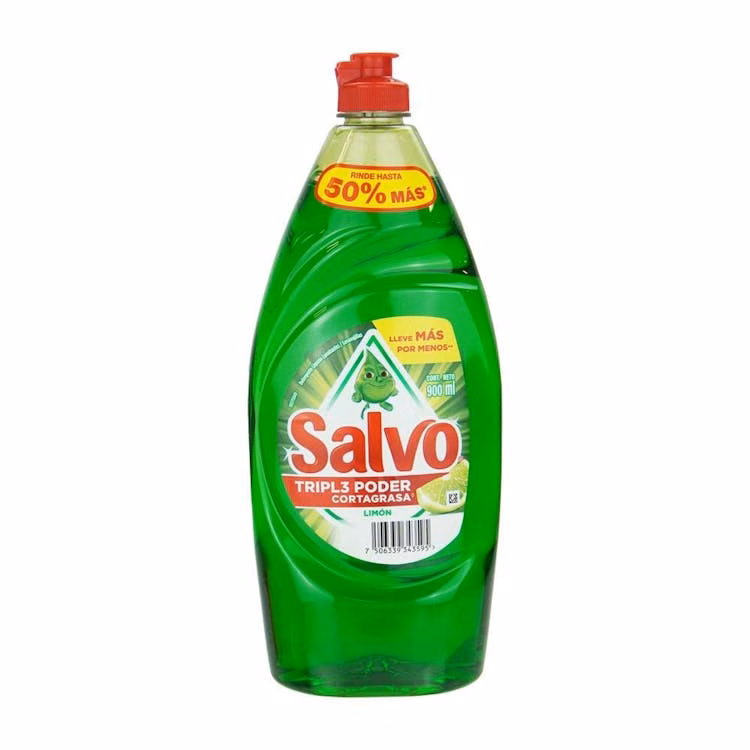 Salvo Liquid Dish Detergent Lime 900ml