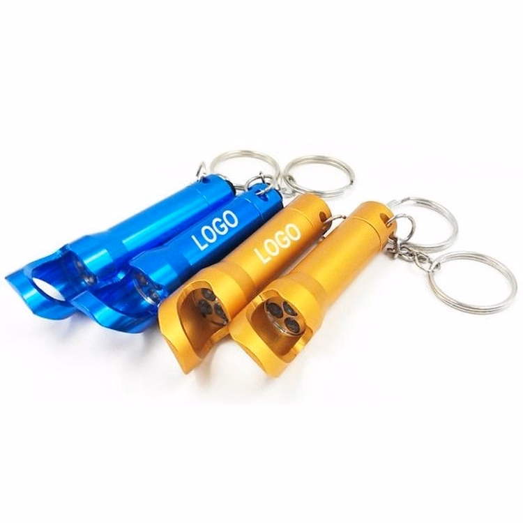 Flashlight Bottle Opener Keychain