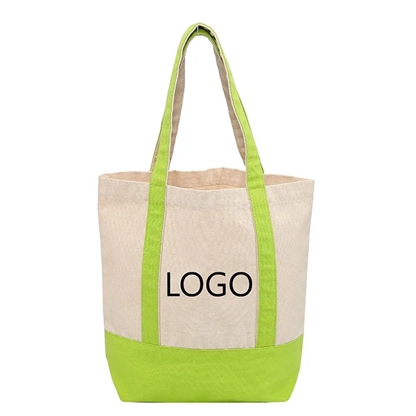Land's end open top canvas tote, custom tote bag with logo imprint 1