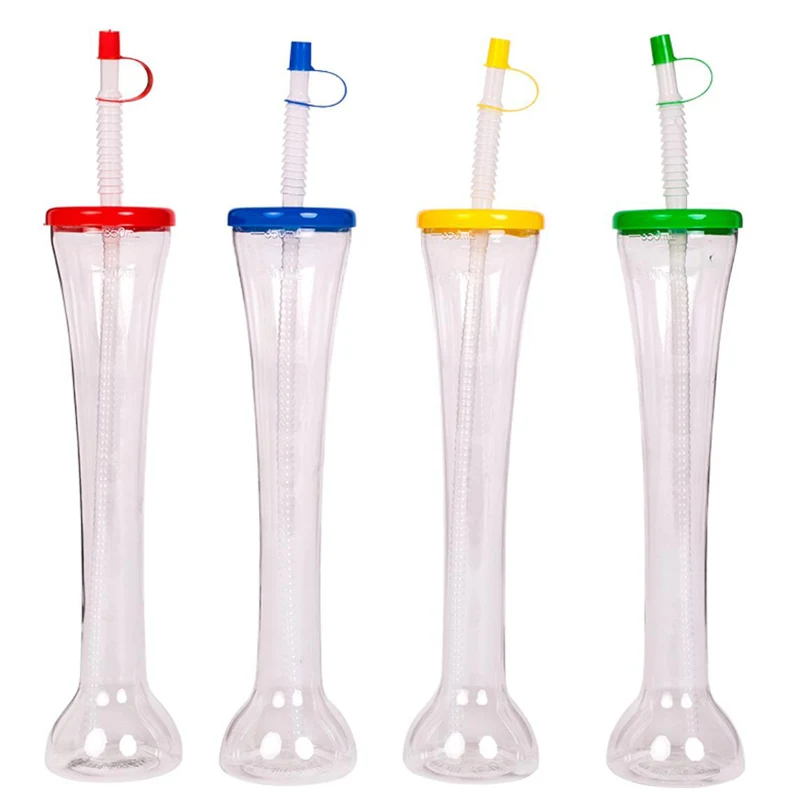 Shatterproof Food-Grade Plastic 16 Oz. Yard Cup With Straw 1