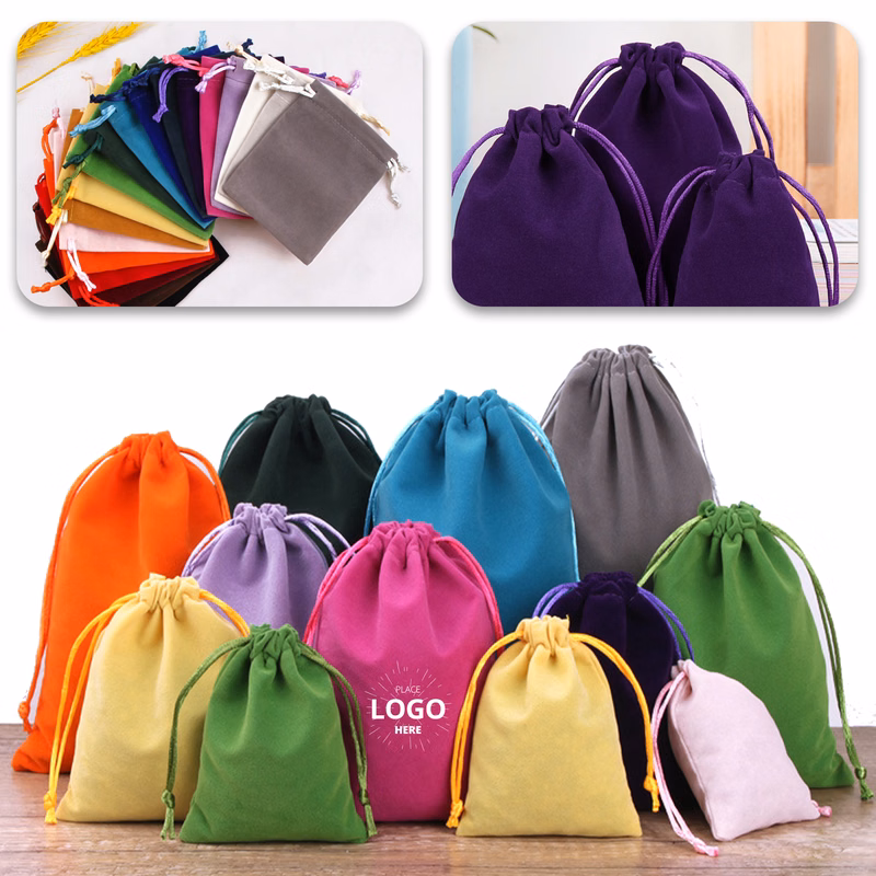 Flocking cloth bag