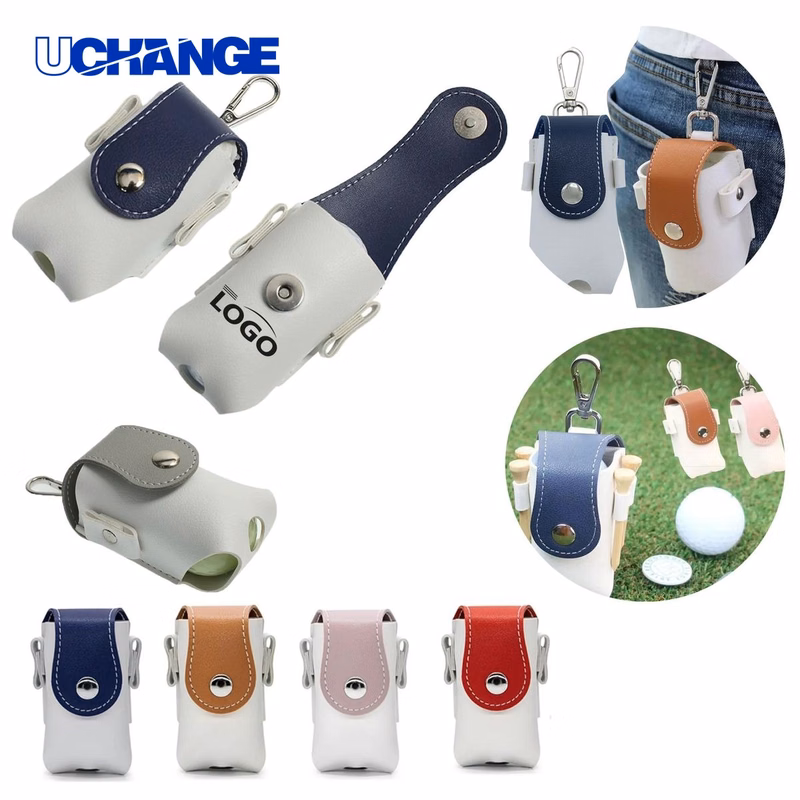 Leather Golf Ball Waist Pouch