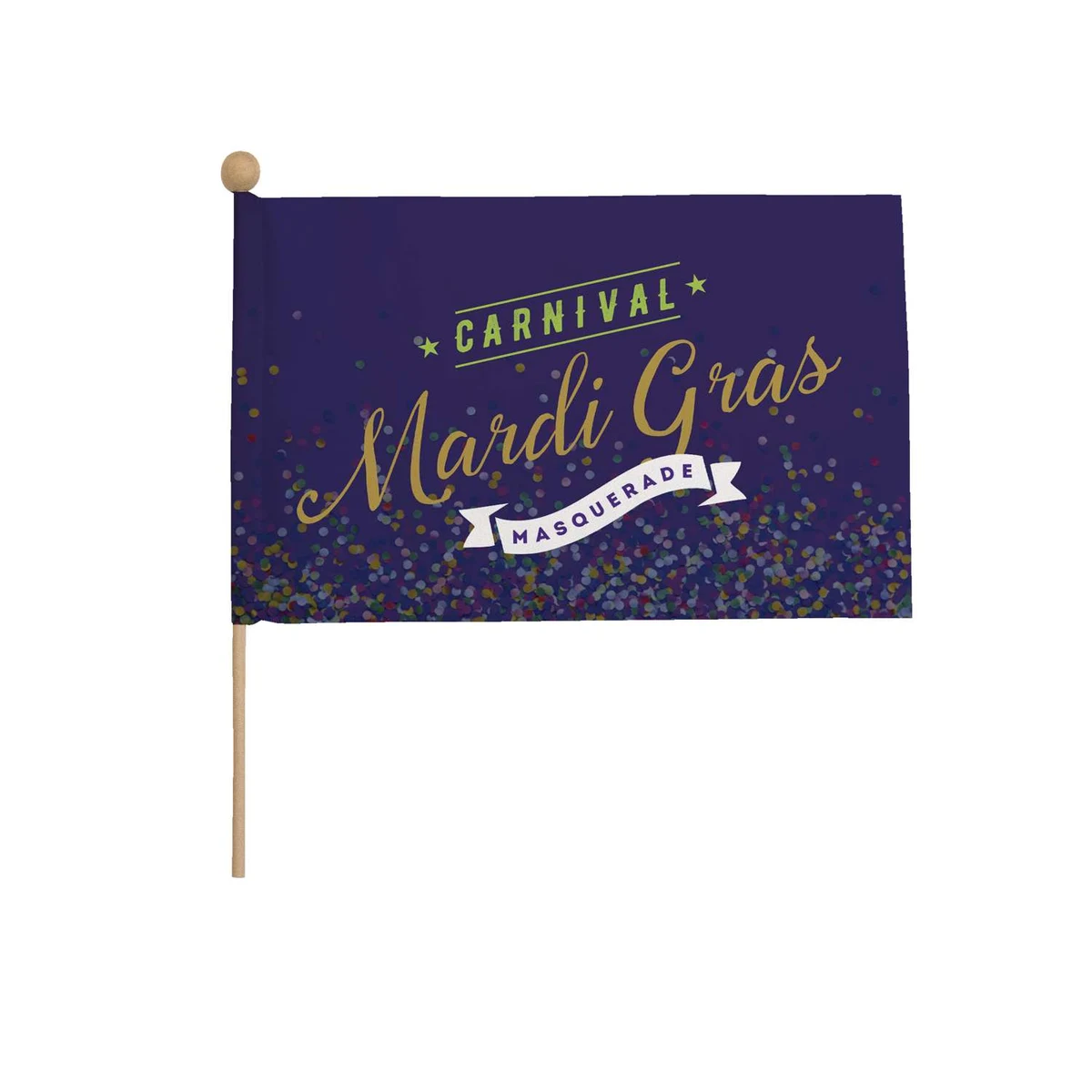 6" x 9" Stick Flag Kits with Ball Tip (Set of Six) 1