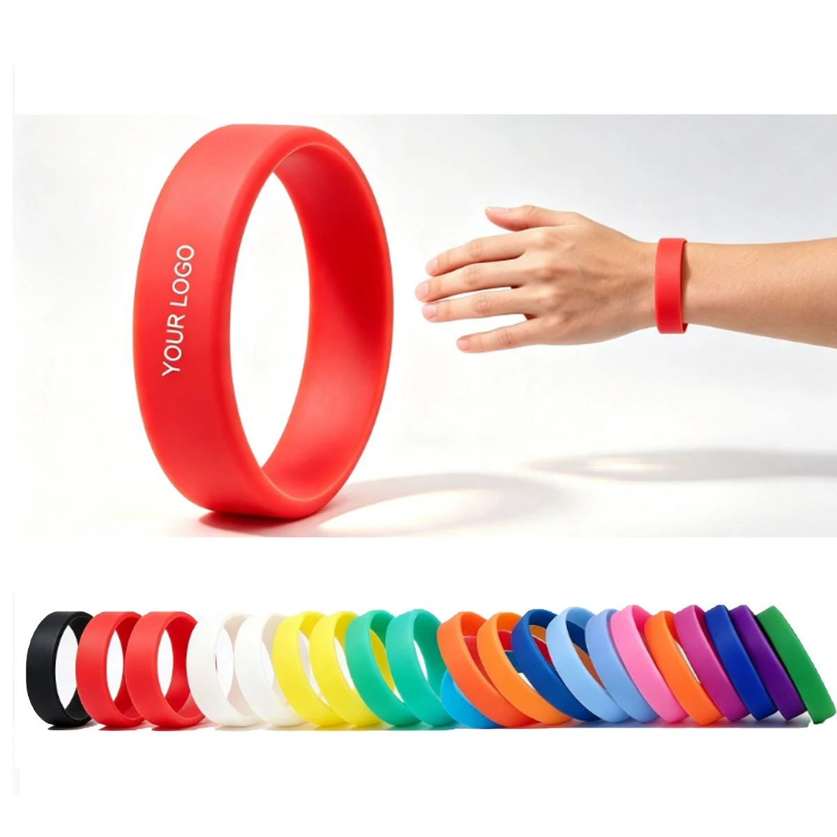 Custom Printed Multi-Color Silicone Wristbands 1