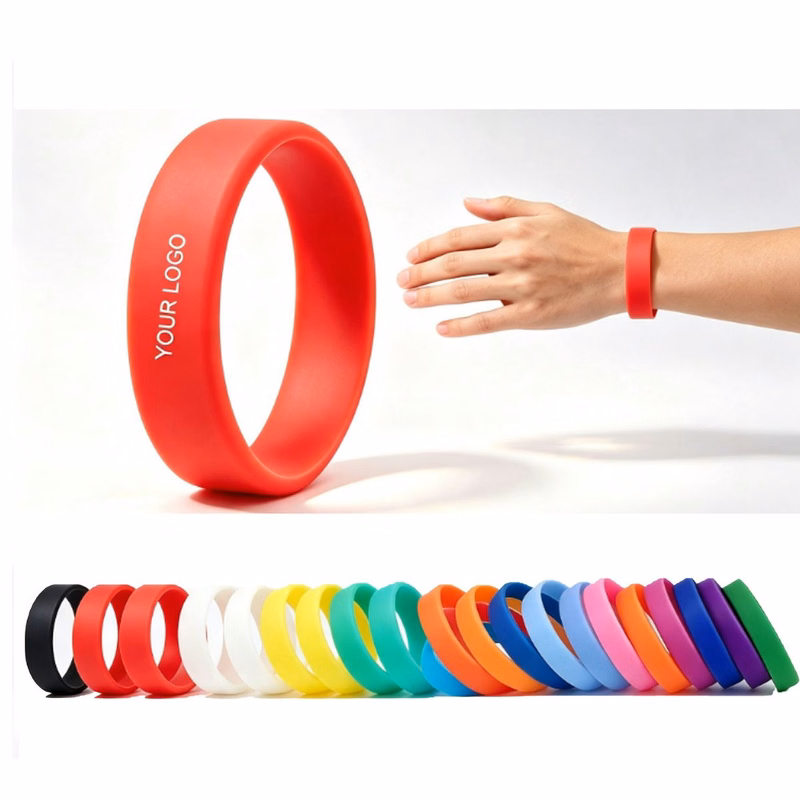 Custom Printed Multi-Color Silicone Wristbands