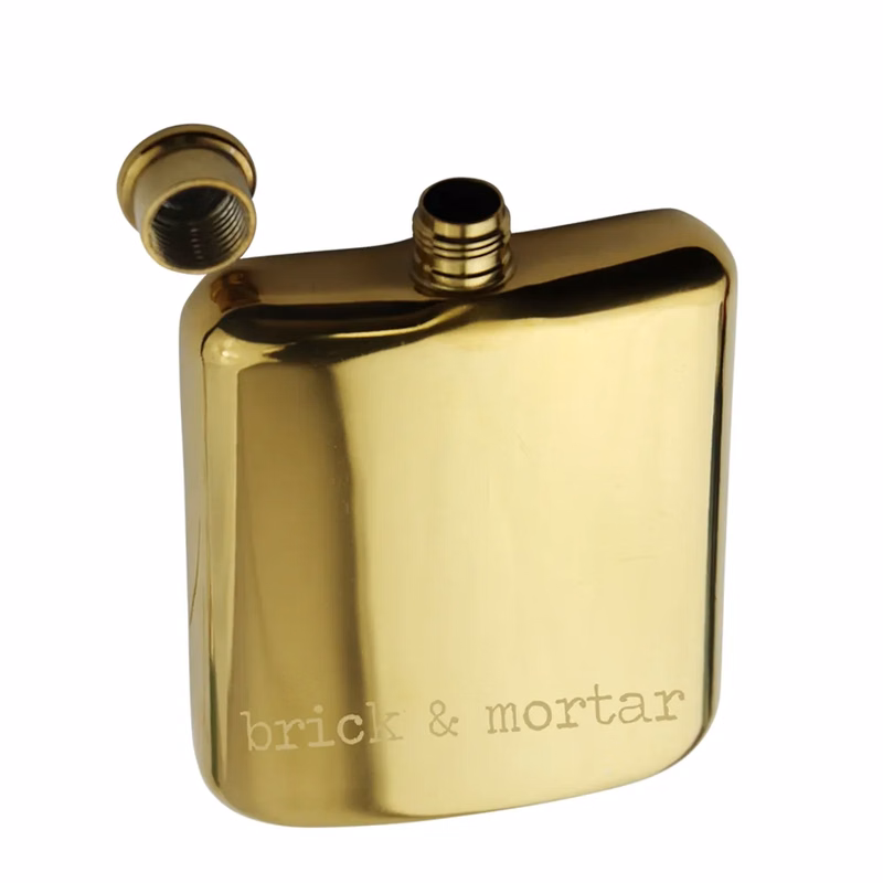 Elegant Stainless Steel Square Flask
