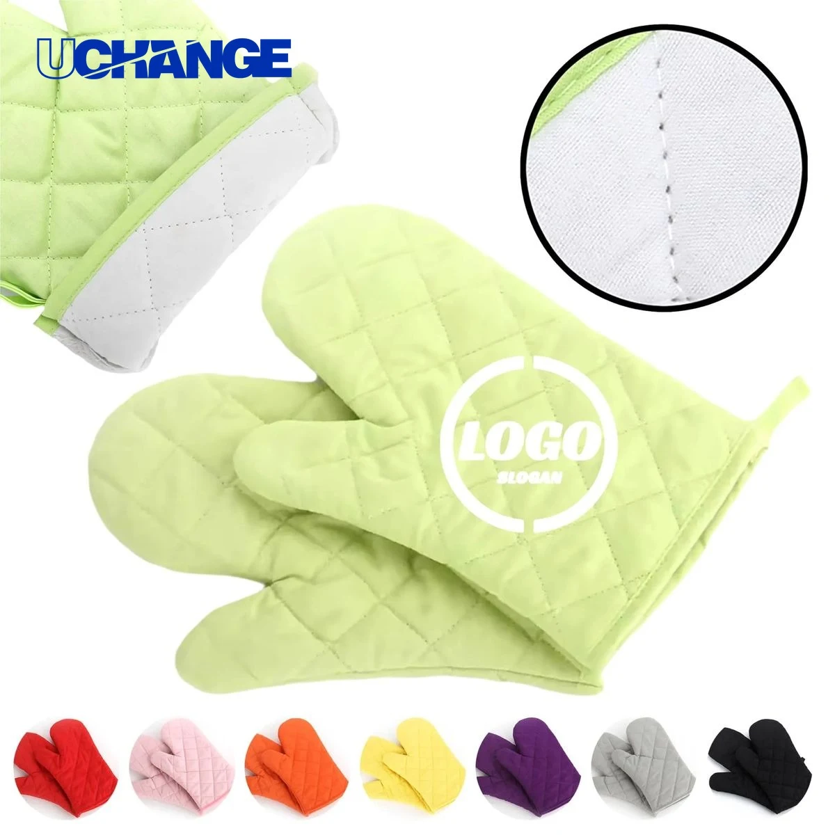 Quilted Heat Resistant Glove for Home Cooking 1