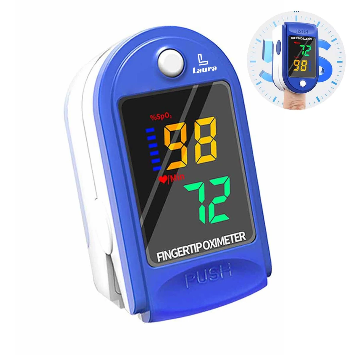 Finger clip pulse monitor oximeter 1