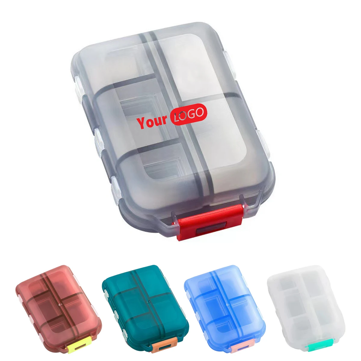 Pill Organizer with Snap?Lid Sections 1