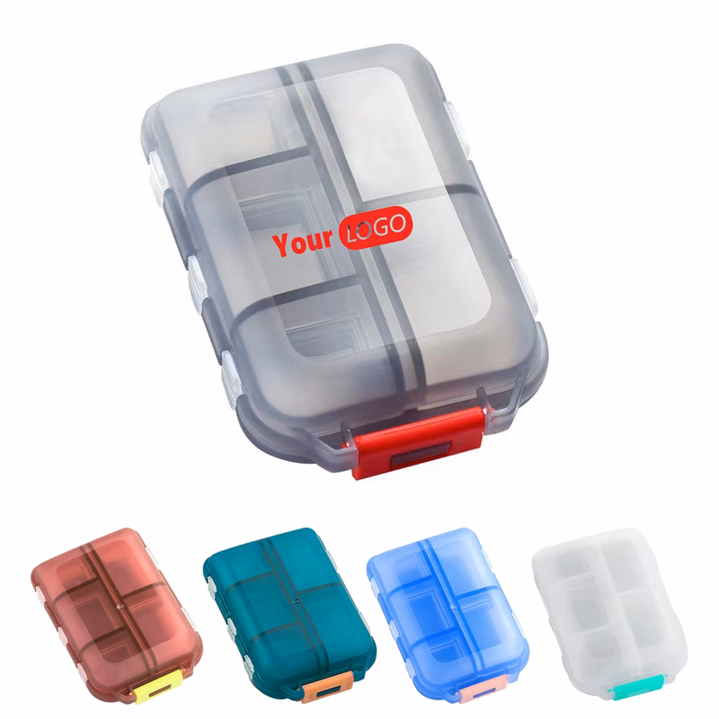 Pill Organizer with Snap?Lid Sections