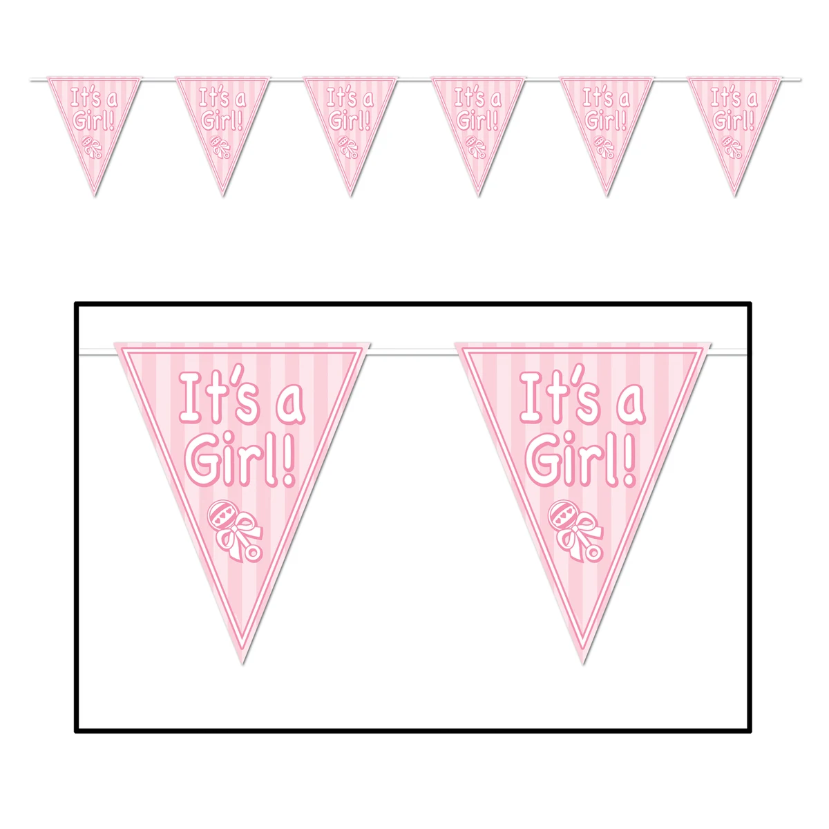 It's A Girl! Pennant Banner 1