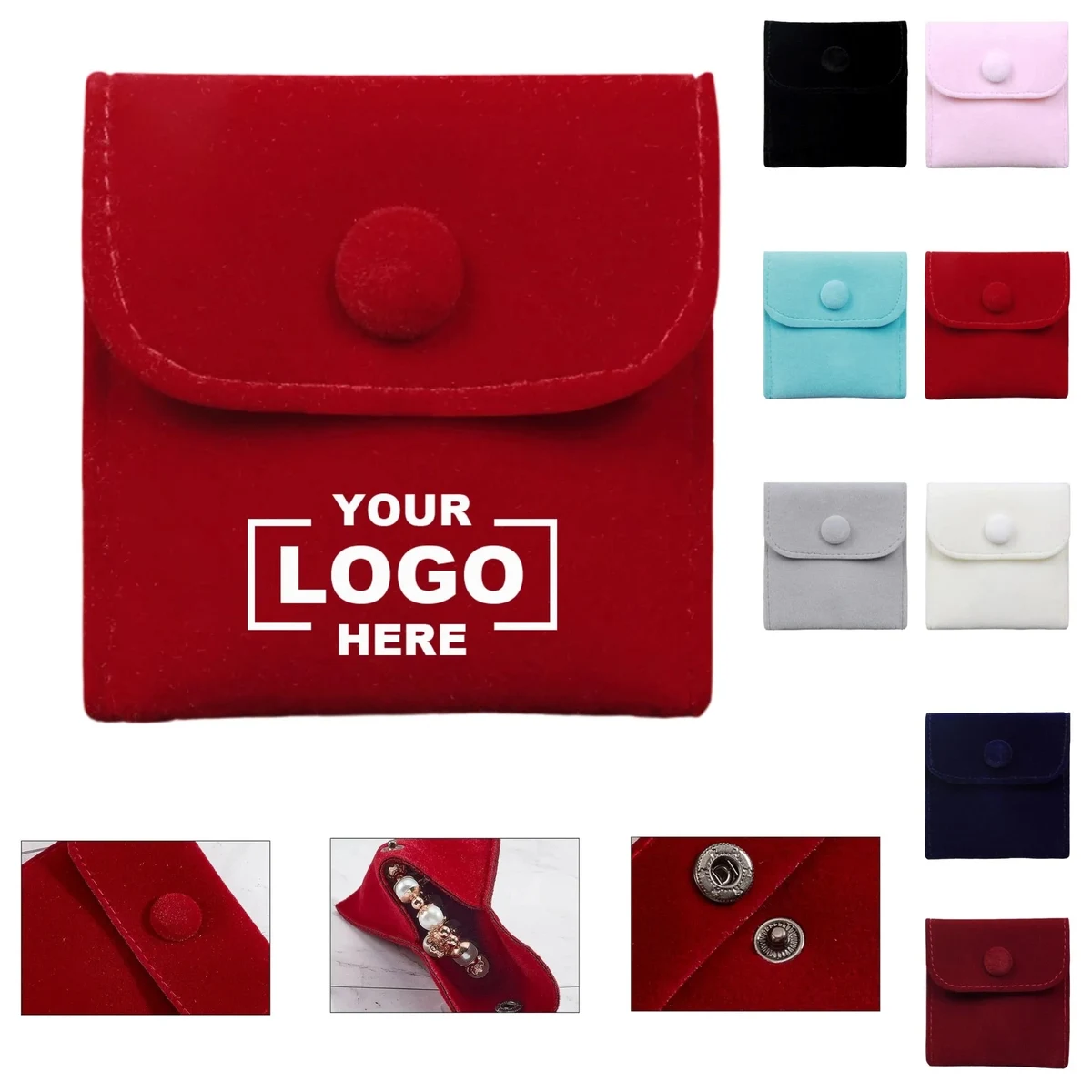 Velvet Portable Jewelry Small Item Storage Bag 1