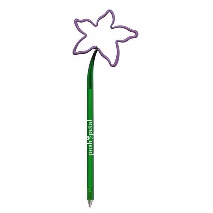 Flower Violet Multi-Color Inkbend Standard, Bent Pen