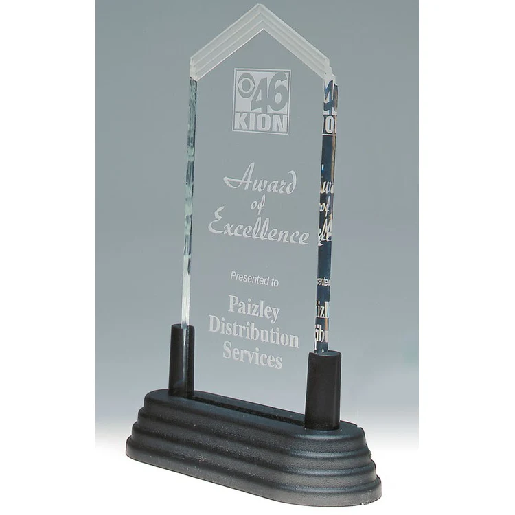6" Pop-In Clear Frosted Arrow Acrylic Award 1