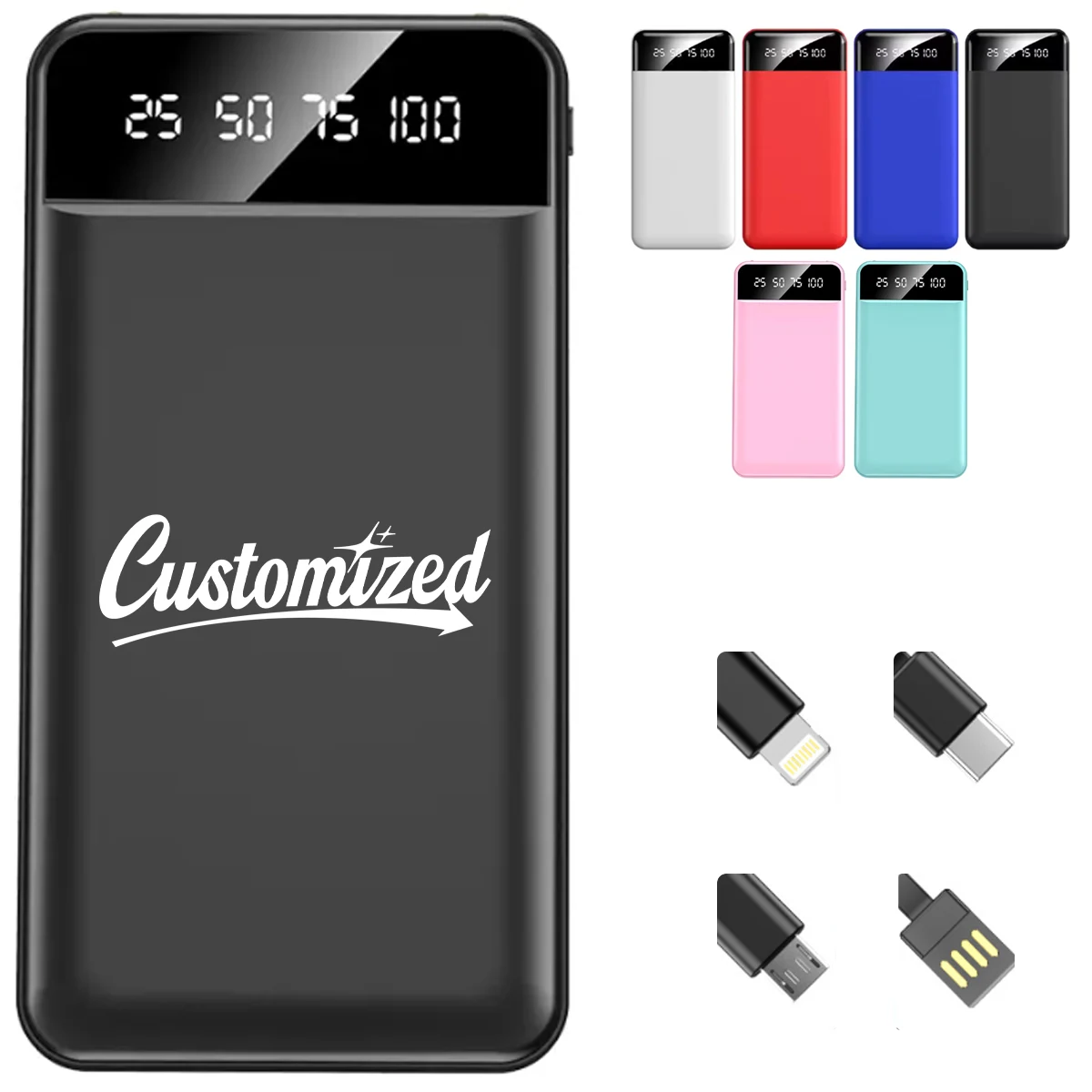 Portable Power Bank with Digital LED Display Dual USB Output 1