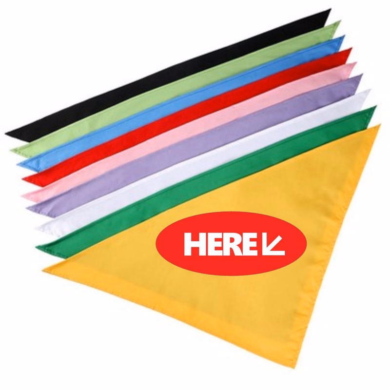 Custom Polyester Triangle Pet Bandana 15.75"L x 14.96"Wx 11.81"H