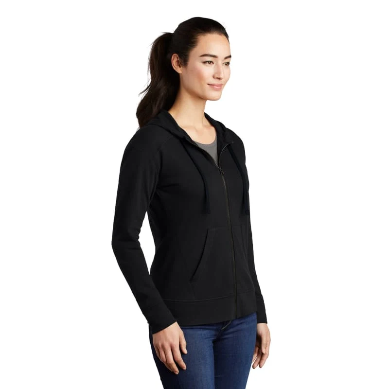 Sport-Tek Women's PosiCharge Tri-Blend Wicking Fleece Full-Zip Hooded Jacket 1