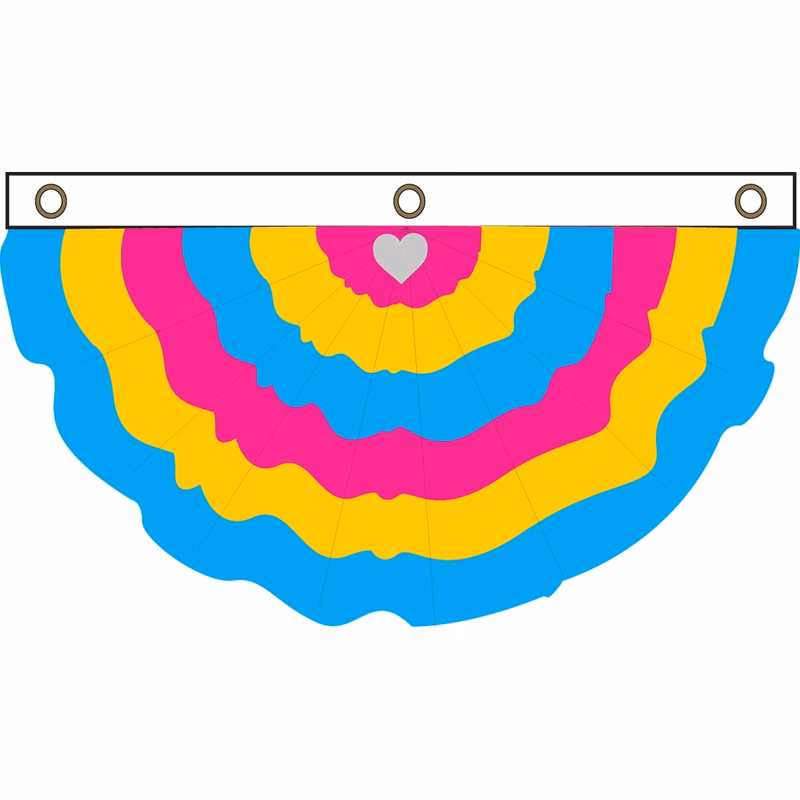 Panromantic Pleated Full Fan