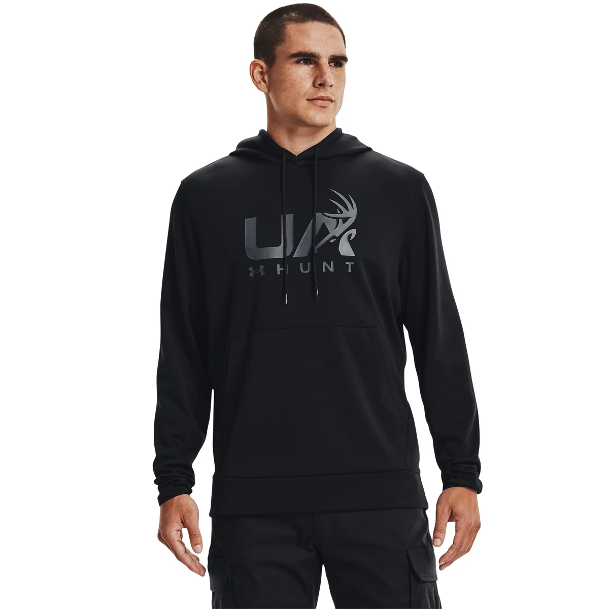Men's Armour Fleece Hunt Logo Hoodie, custom hoodie or sweatshirt with logo imprint 1