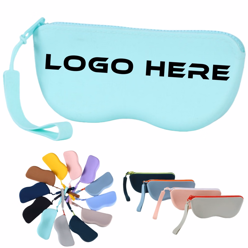 Silicone Zipper Eyeglasses Bag