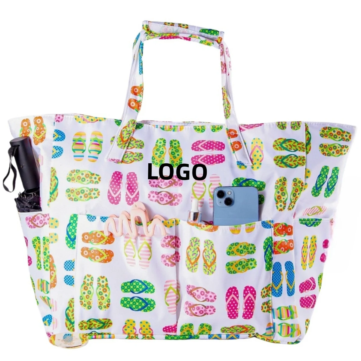 Oxford Cloth Waterproof Tote Bag, custom tote bag with logo imprint 1