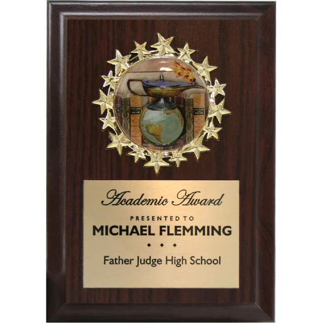 Starburst Medallion Cherry Plaque 1