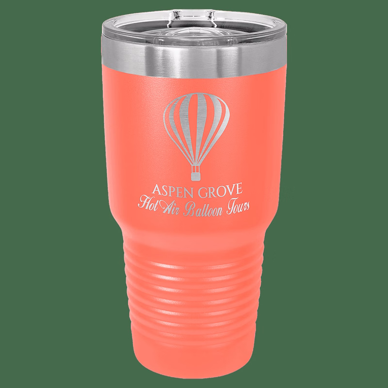 Polar Camel 30 oz. Coral Insulated Ringneck Tumbler with Slider Lid