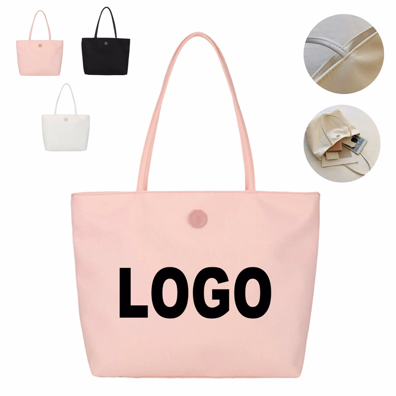 Versatile Nylon Oxford Shoulder Tote Bag
