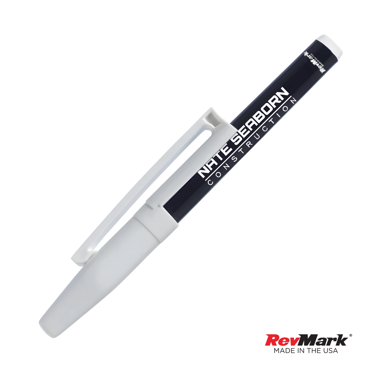 RevMark® Black Barrel Industrial Wet Erase Marker w/clip 1