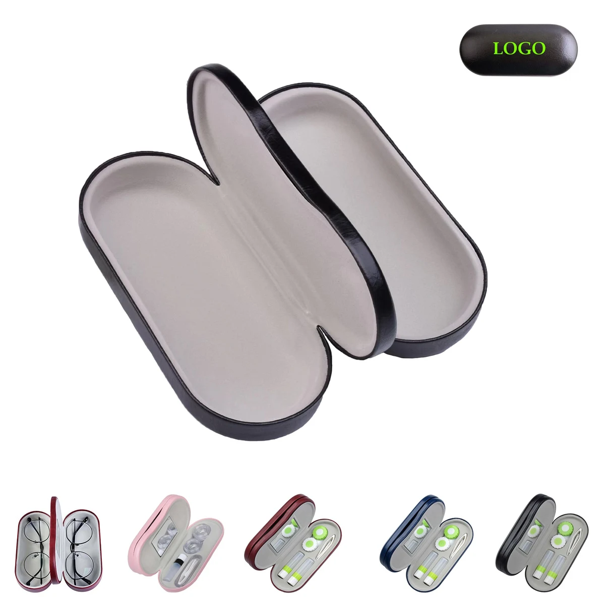 Double Layer Eyeglass Case with Mirror 1