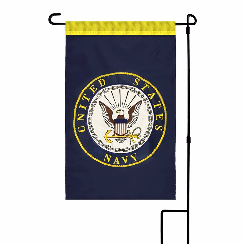 Custom Applique & Embroidered Garden Flag 12" x 18" E-Poly