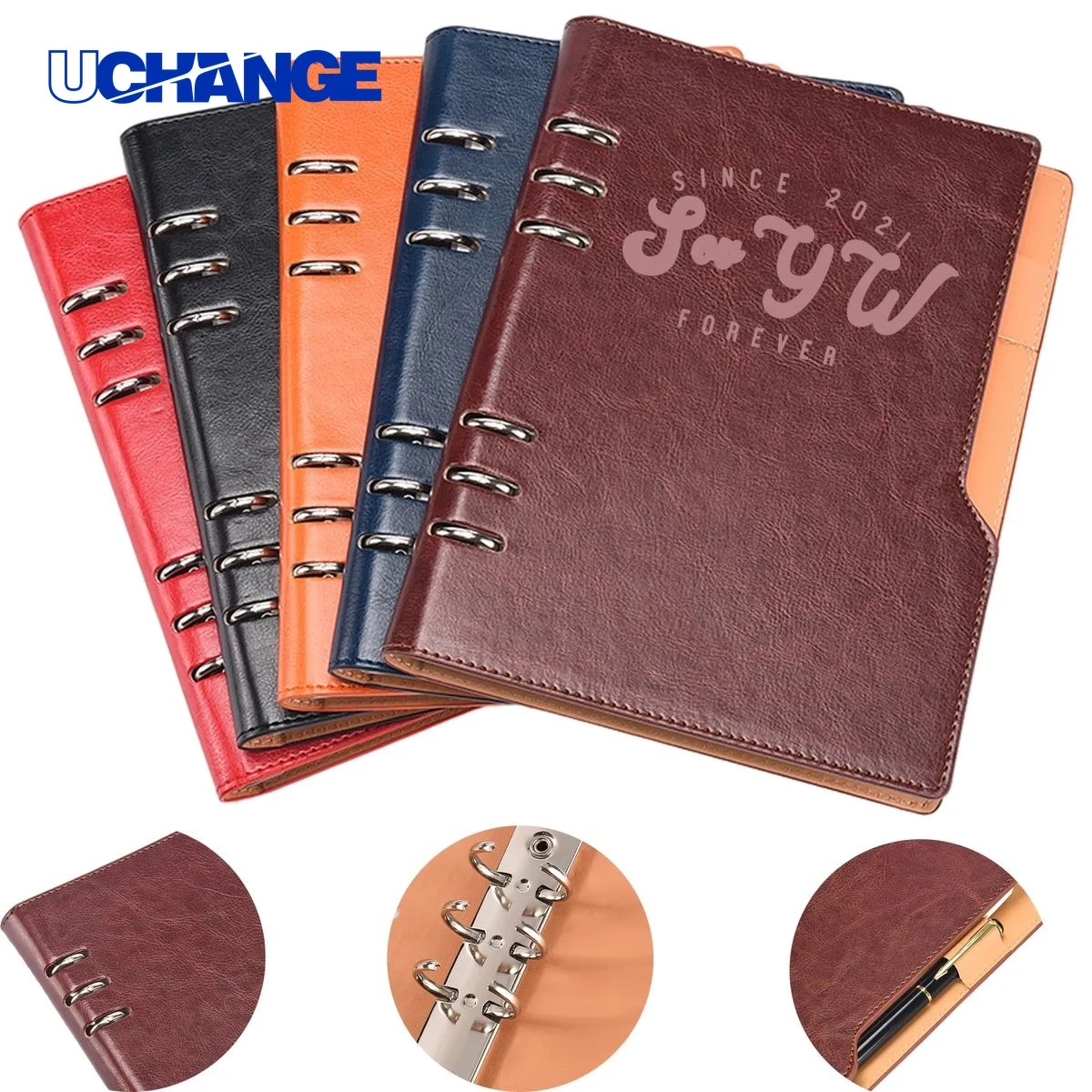 Loose-Leaf Notebook Journal with Pen Hole 1