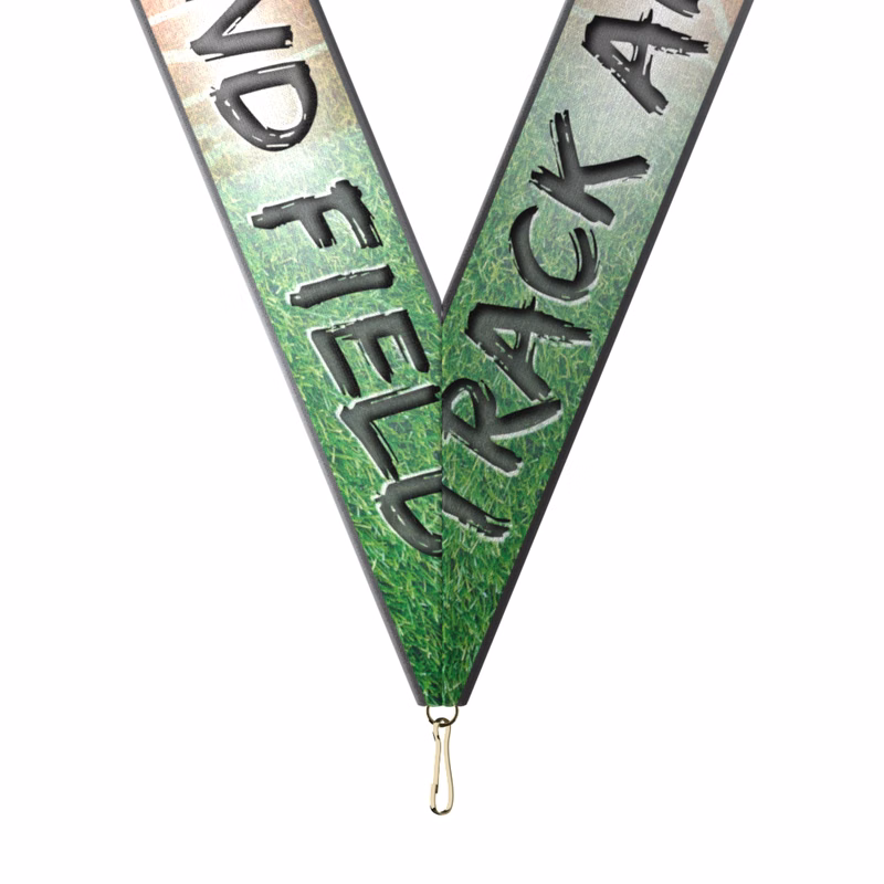 1-1/2" x 34" Sublimated Track & Field Neckband w/ Quick Clip