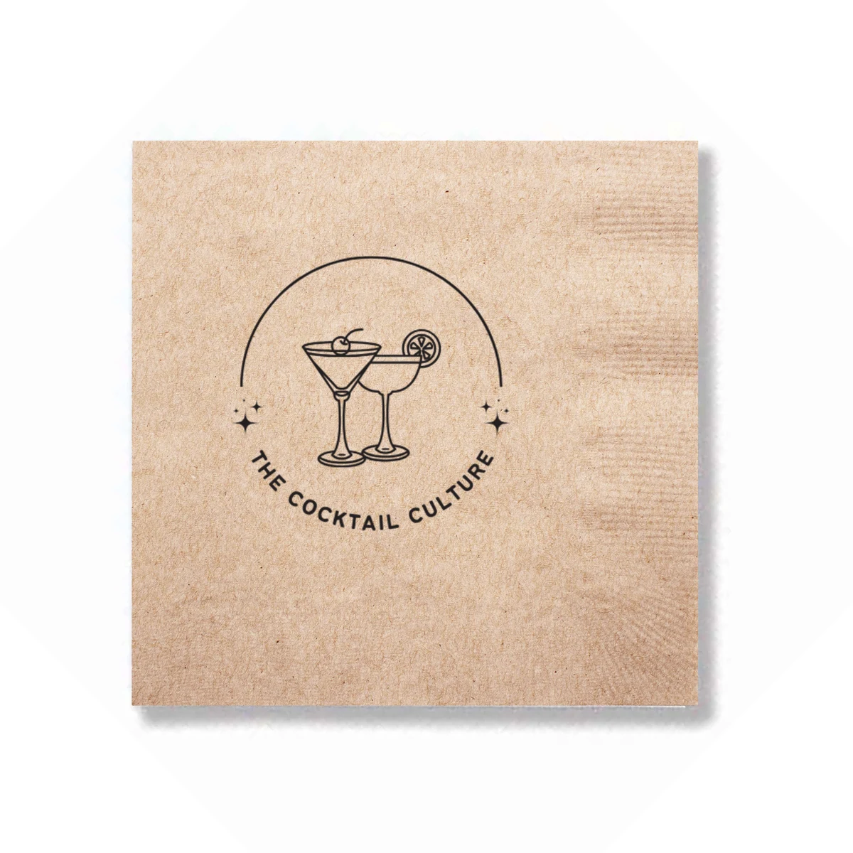 1-Ply Kraft Beverage Napkin 1