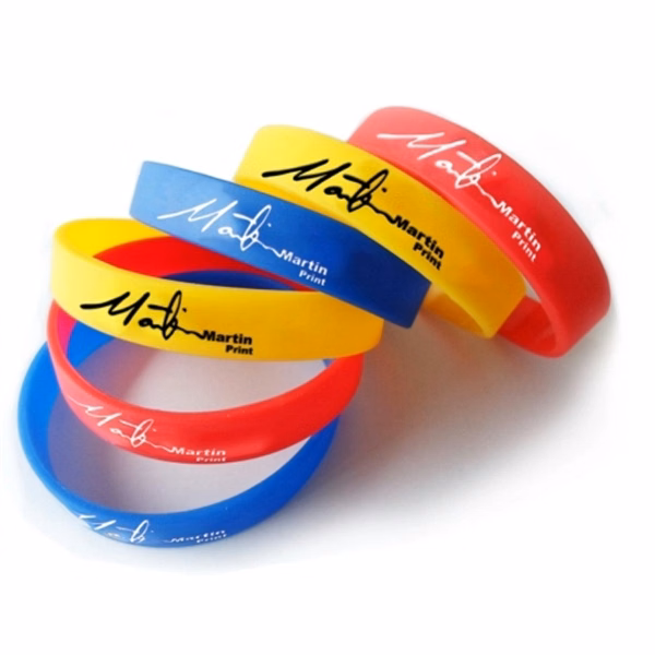 Custom imprint silicone bracelet wristband