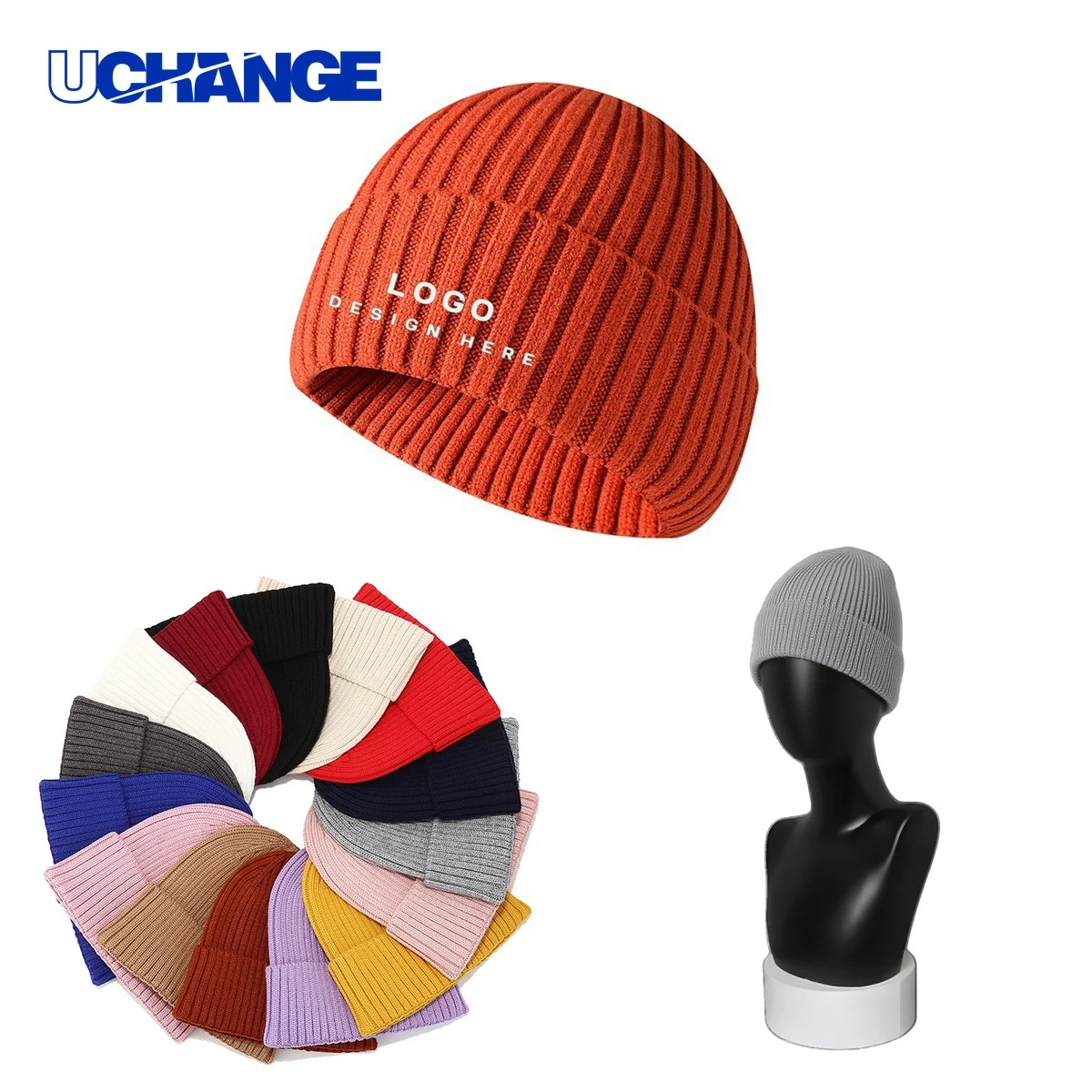 Knitted Earmuffs Hat Headwear 1