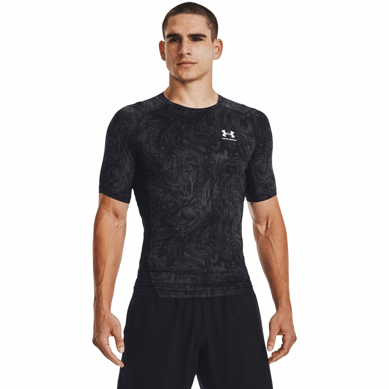 Men's HeatGear Compression Printed Short Sleeve