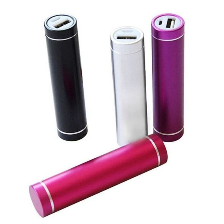 2600mAh Tube Aluminum Portable Charger 1