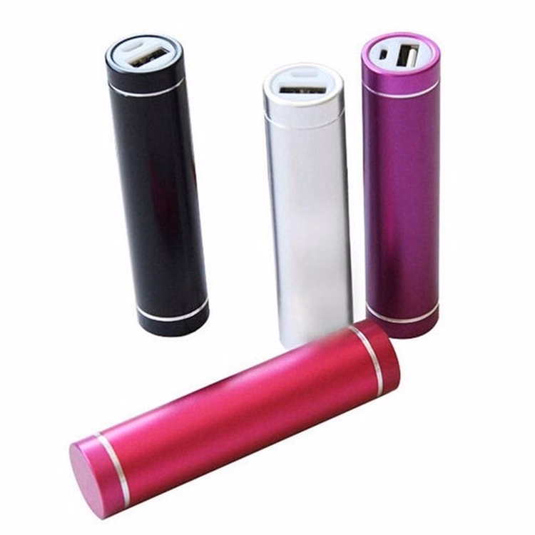 2600mAh Tube Aluminum Portable Charger