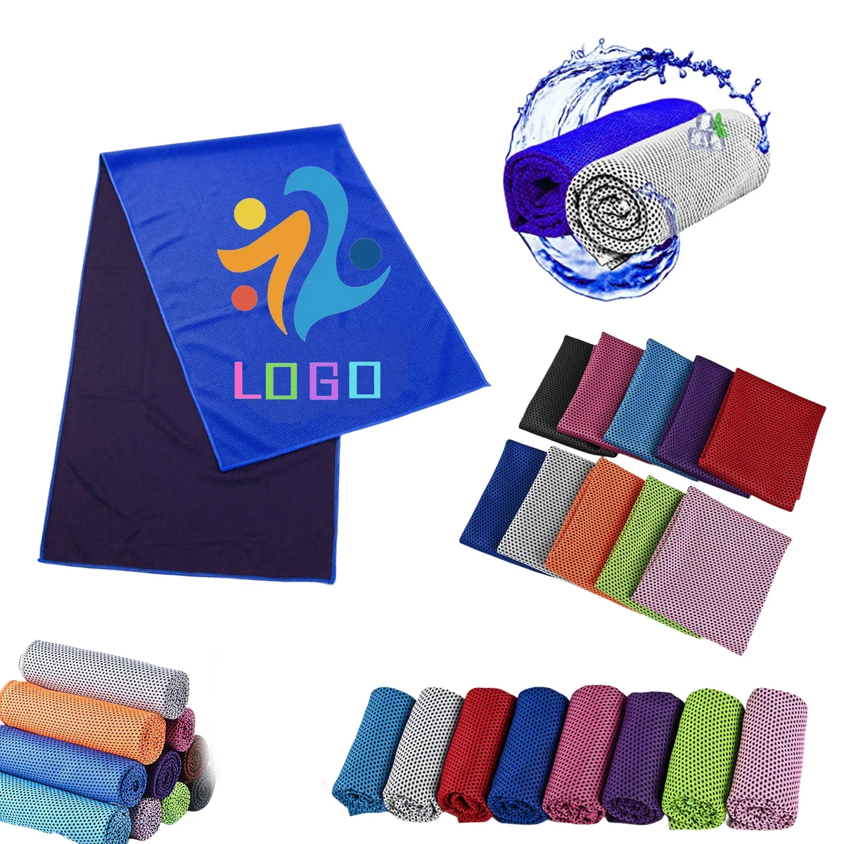 MOQ 100 Soft Breathable Chilly Microfiber Ice Towel for Yoga 1