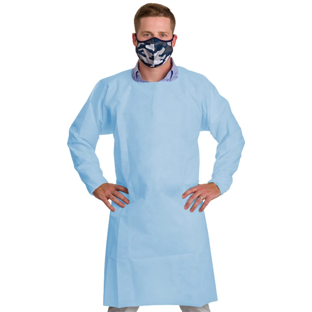 Men's Level 1 Disposable Isolation Gowns - G0036S 1