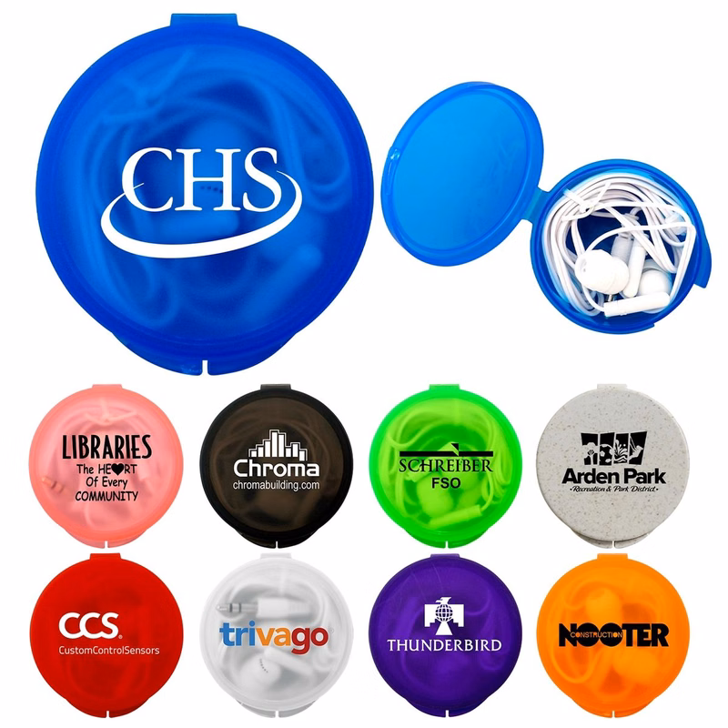 Round Ear Bud Case
