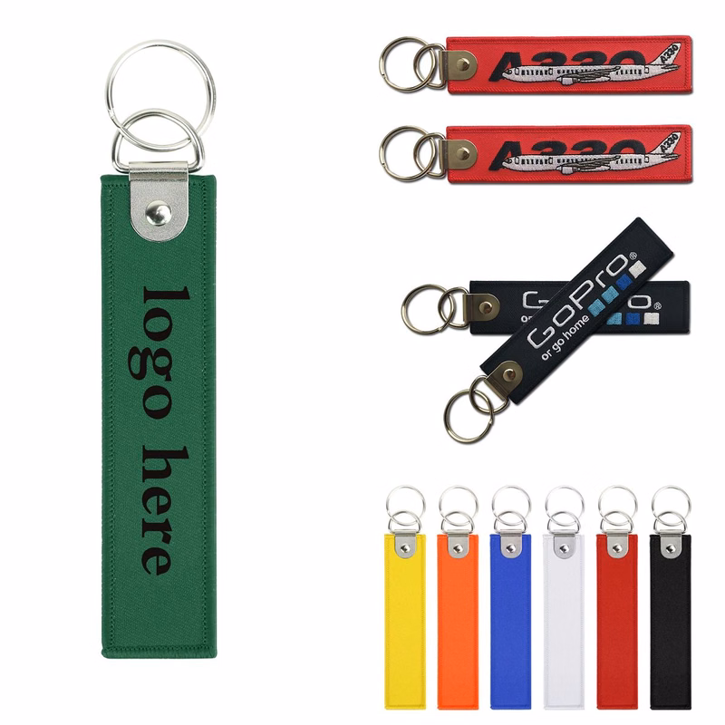 Woven Travel Keychain Tag
