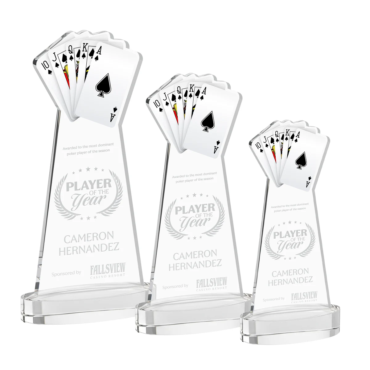 Poker Award on Alberton Base - Clear 1
