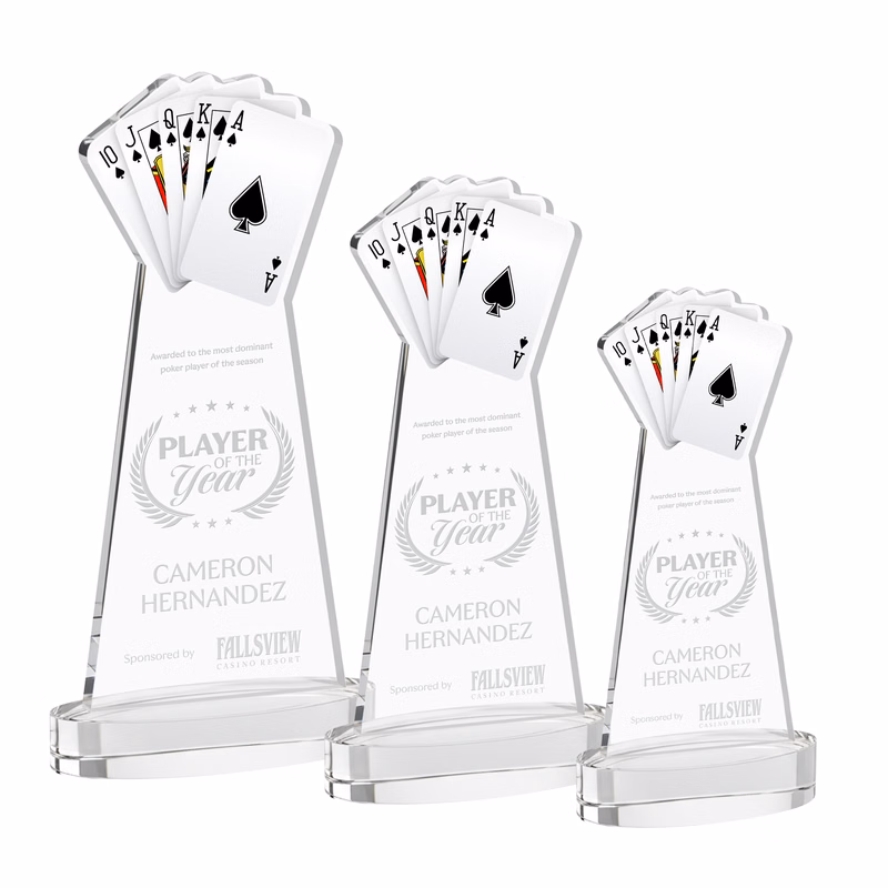 Poker Award on Alberton Base - Clear